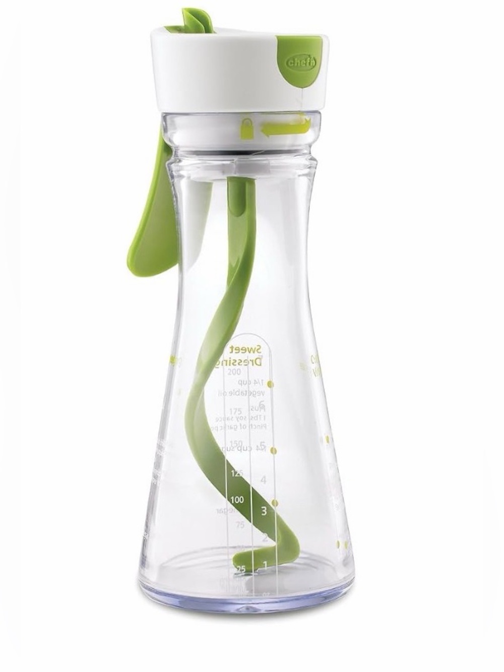 Green Spiral Dressing Mixer Bottle